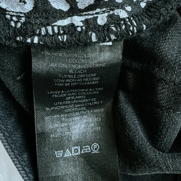 Free People - We The Free - Wild Roses Midi Skirt Black - Size 27 - Picture 9 of 10